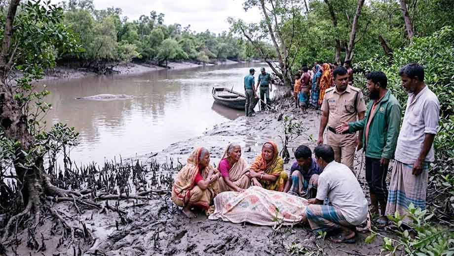 সুন্দরবনে কুমিরের আক্রমণে নারীর মৃত্যু