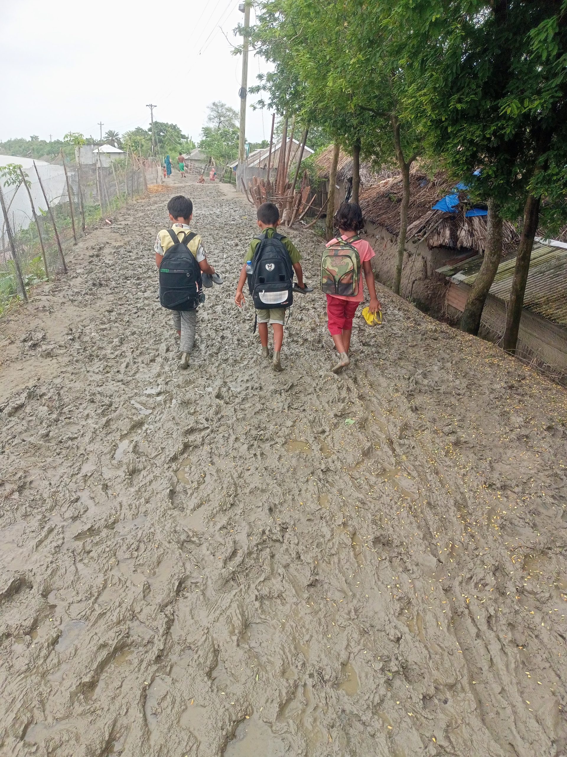 প্রতাপনগর-রুইয়ারবিল-শুভাদ্রকাঠি-চাকলা সড়কের বেহাল দশায় চরম দুর্ভোগে হাজারো মানুষ।।দ্রুত সংস্কারের দাবি