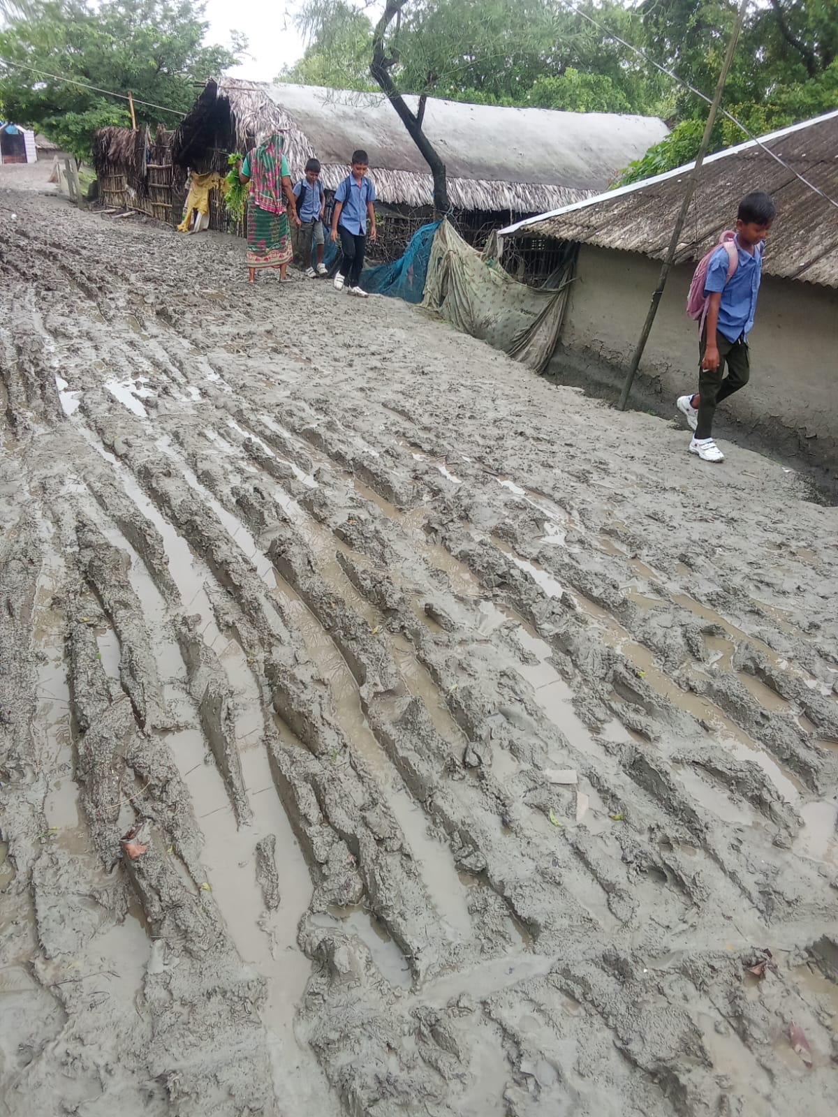 আশাশুনির শ্রীউলায় ১২ কিলোমিটার কাঁচা সড়কে জনদুর্ভোগ চরমে।। পাকাকরণে এমপির হস্তক্ষেপ কামনা