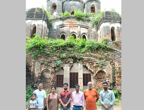 আলোর মুখ দেখছে প্রাচীন ঐতিহাসিক শ্যামসুন্দর মন্দির, পরিদর্শনে প্রত্নতত্ব অধিদপ্তর