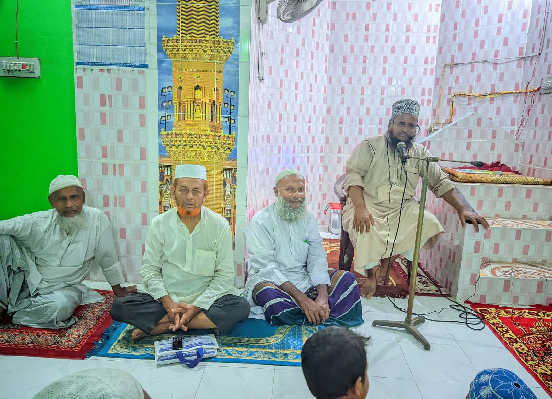 কলারোয়ার রামচন্দ্রপুরে শ্রমিক কল্যাণ ফেডারেশনের উদ্যোগে সিরাত মাহফিল