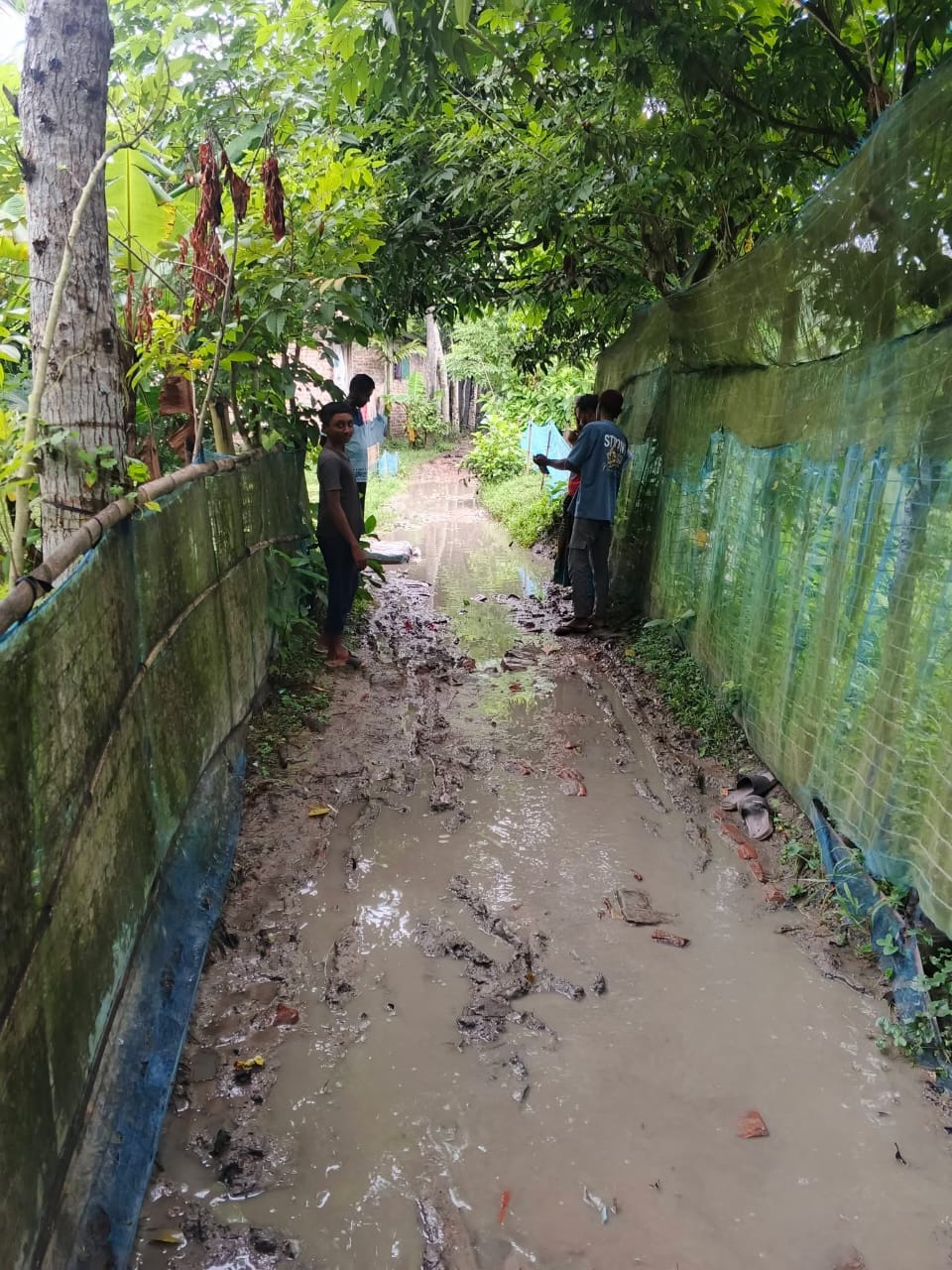 বুধহাটায় নিজস্ব অর্থায়নে ভঙ্গুর রাস্তা সংস্কার  করলেন চেয়ারম্যান প্রার্থী শহিদুল ইসলাম