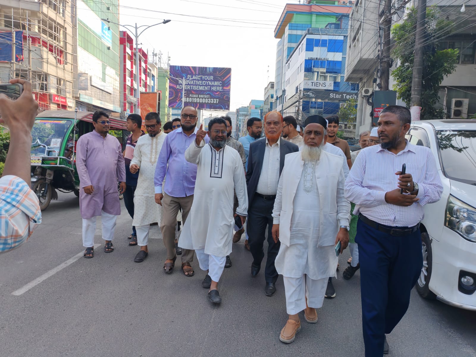 ঢাকা–খুলনা–কুষ্টিয়া লংমার্চ উপলক্ষে বাগেরহাট ও খুলনার গুরুত্বপূর্ণ স্থান পরিদর্শন জামায়াত নেতৃবৃন্দের